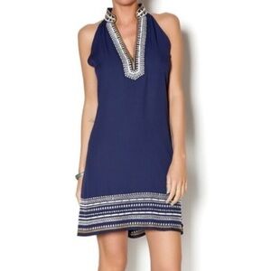 thml faye embroidered dress THML Anthropologie Faye Dress Size Small
